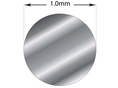 Sterling Silver Round Wire 1.00mm X 1000mm, Fully Annealed, Pre-cut,    100% Recycled Silver - Standard Image - 3