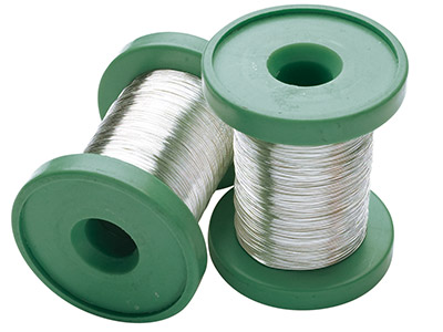 Sterling Silver Round Wire 0.20mm  Fully Annealed, 30g Reels, 100%    Recycled Silver - Standard Image - 1