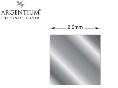 Argentium 940 Silver Square Wire   2.00mm - Standard Image - 2