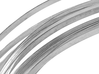 Fine Silver Rectangular Wire 1.00mm X 0.20mm Fully Annealed, 3m Length  6.2g, 100% Recycled Silver - Standard Image - 1