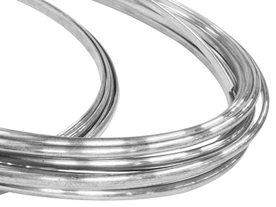 Gw Platinum D Shape Wire 4.00mm X  2.00mm