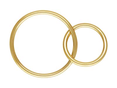 14K Gold Filled Open or Closed Jump Ring for Jewelry Making Wire 0.5mm to  0.76mm