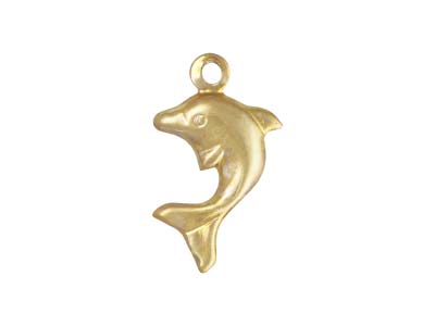 Gold Filled Dolphin Charm 8x11mm - Standard Image - 1