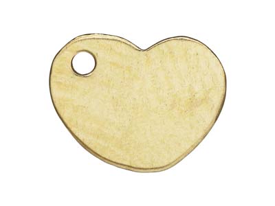 Gold Filled Heart Charm 8x7mm