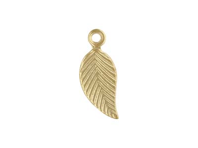 Gold Filled Leaf Charm 10x5mm