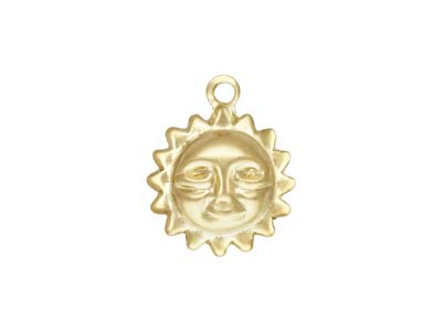 Gold Filled Sun Charm 8mm
