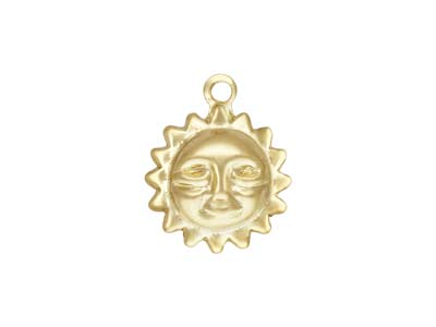 Gold Filled Sun Charm 8mm - Standard Image - 1