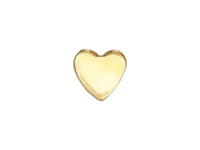Gold Filled Heart Blank 3x3.5mm    Pack of 10 - Standard Image - 1