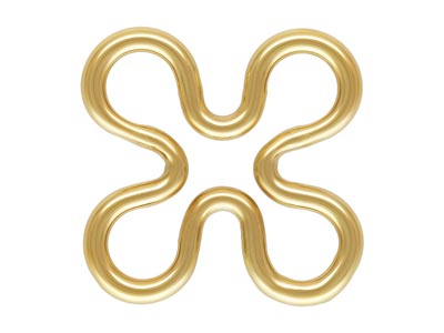 Gold Filled Flower Connector 7.5mm