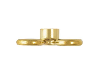 Gold Filled Flower Connector 7.5mm With 2mm Bezel - Standard Image - 2