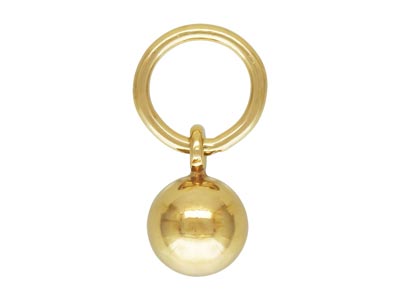 Gold Filled Ball Hooplet 4mm