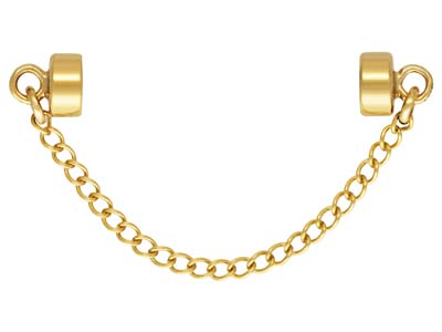 Gold Filled Safety Chain With      Magnetic Clasp 40mm