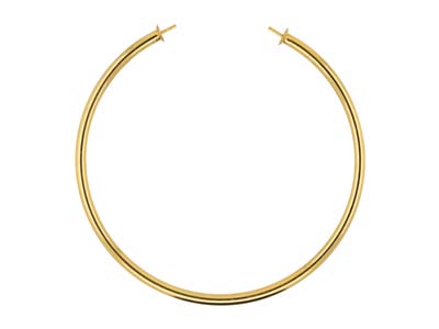 Gold Filled Open Bangle With 4mm   Cups And Pegs - Standard Image - 1