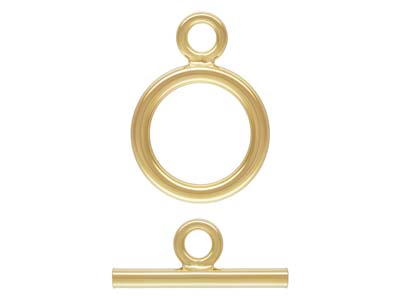 Gold Filled 15mm Ring And Bar Ring Toggle Set