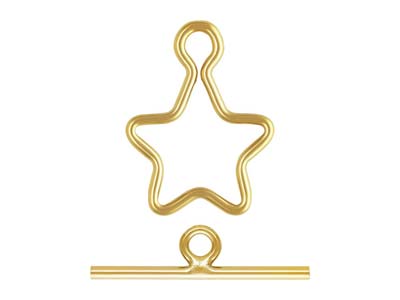 Gold Filled 10mm Star Ring And Bar Set
