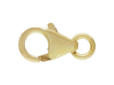 Gold Filled Oval Trigger Clasp With Ring 10mm