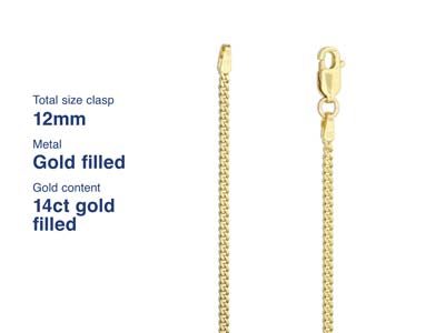 Gold Filled Oval Lobster Clasp Open Jump Ring 8mm - Standard Image - 4
