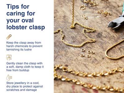 Gold Filled Oval Lobster Clasp Open Jump Ring 12mm - Standard Image - 6