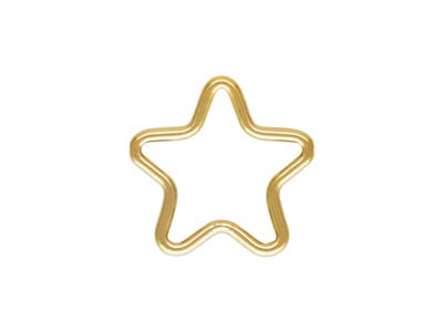 Gold Filled Star Closed Rings 10mm Pack of 5 - Standard Image - 1