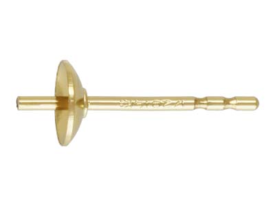 Gold Filled Cup Peg Post 4mm       Pack of 6 - Standard Image - 1