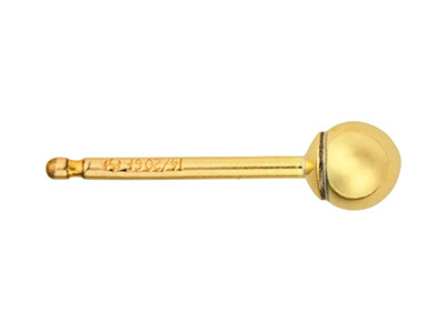 Gold Filled Ball Stud 3mm - Standard Image - 1