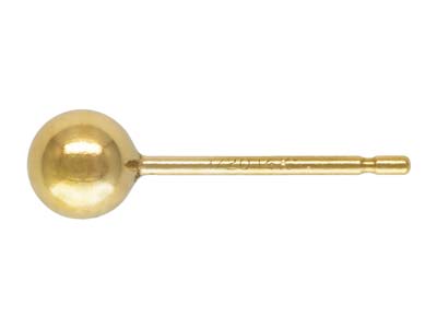 Gold Filled Ball Stud 4mm - Standard Image - 1