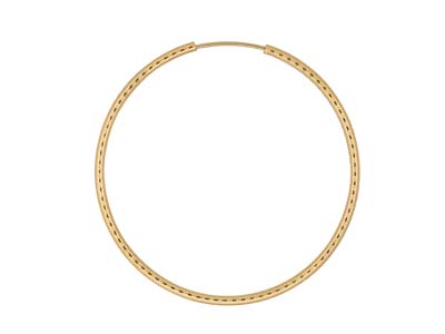 Gold Filled 40mm Hoop Earring
