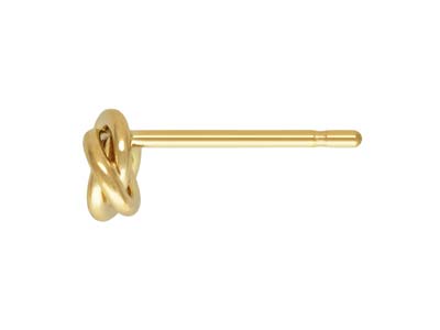Gold Filled Knot Ear Stud 5mm - Standard Image - 2