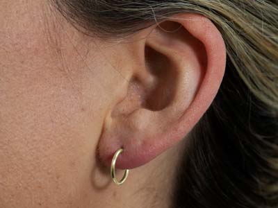 Gold Filled Endless Hoops 10mm     Pack of 2 - Standard Image - 3