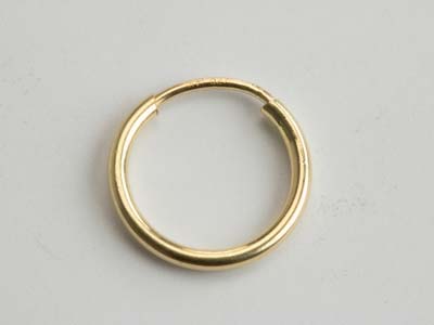 Gold Filled Endless Hoops 10mm     Pack of 2 - Standard Image - 5