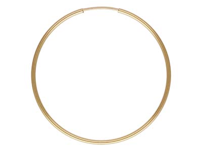 Gold Filled Endless Hoop 38mm cooksongold