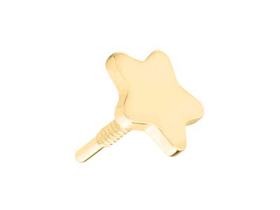 Gold Filled Star Labret Post 3mm