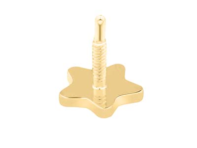 Gold Filled Star Labret Post 3mm - Standard Image - 2