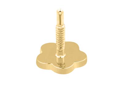 Gold Filled Plain Flower Labret    Post 4mm - Standard Image - 2
