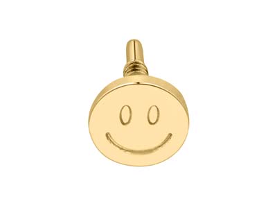 Gold Filled Smiley Face Labret Post 4mm - Standard Image - 2