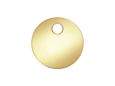 Gold Filled Round Disc 6mm Light   Blank