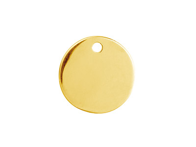 Gold Filled Round Disc 15mm        Stamping Blank - Standard Image - 1