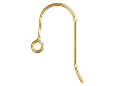 Gold Filled Plain Hook Wire 18mm   Pack of 6 - Standard Image - 1