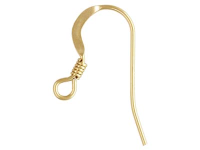 Gold Filled Hook Wire With Coil And Loop 18mm Pack of 6
