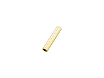 Gold Filled Plain Tube Beads       5x1.5mm Pack of 10 - Standard Image - 1