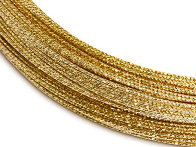 Gold Filled Sparkle Wire 0.76mm    Half Hard - Standard Image - 2