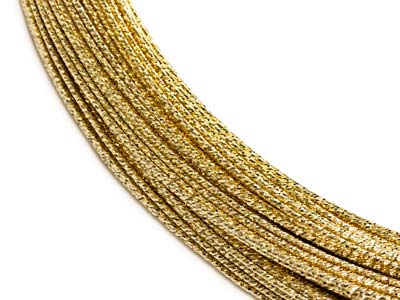 Gold Filled Sparkle Wire 0.9mm Half Hard - Standard Image - 2