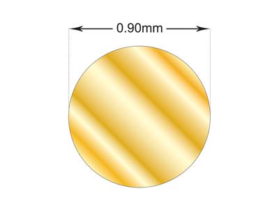 Gold Filled Sparkle Wire 0.9mm Half Hard - Standard Image - 5