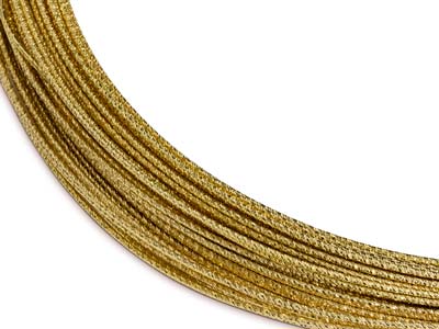 Gold Filled Sparkle Wire 1mm Half  Hard - Standard Image - 2