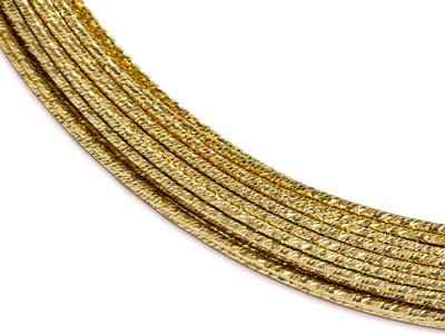 Gold Filled Sparkle Wire 1.3mm Half Hard - Standard Image - 2