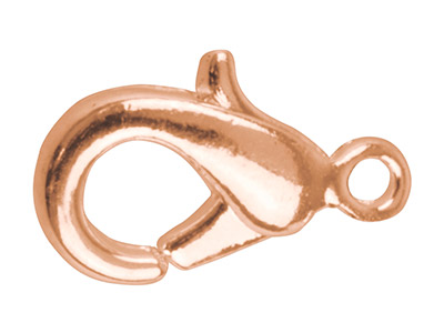 Rose Gold Plated Oval Trigger Clasp 10mm Pack of 6