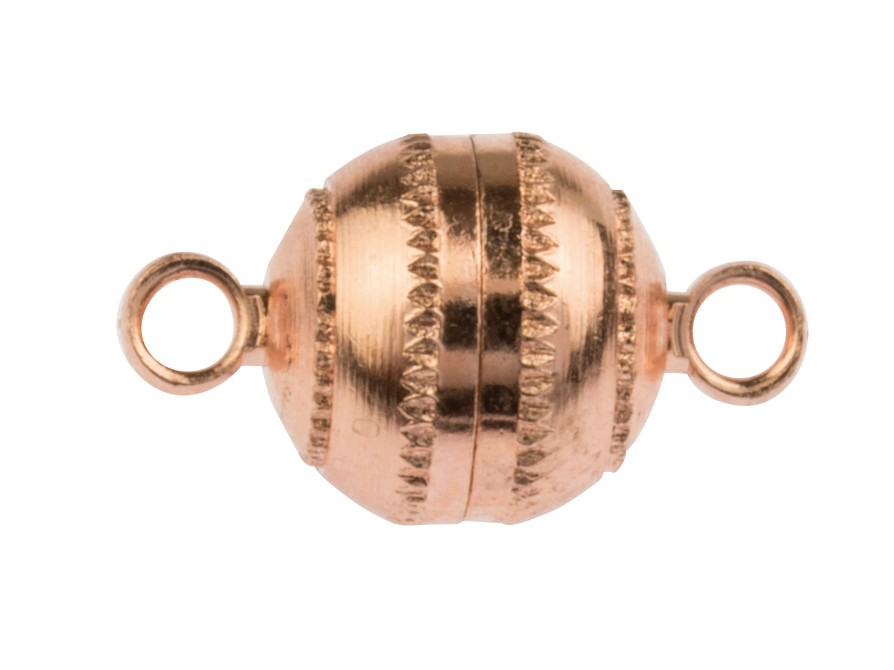 Rose Gold Plated Clasps Round Pack of 4