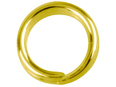 Gold Plated Split Rings 5.8mm      Pack of 20 - Standard Image - 1