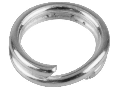 Silver Plated Split Rings 5.8mm    Pack of 20 - Standard Image - 2