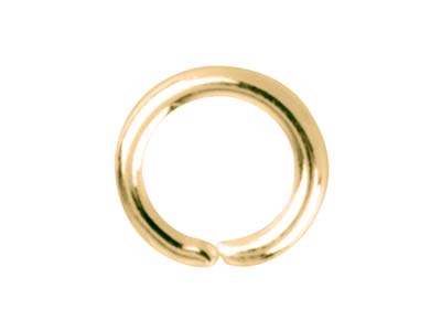 Gold Plated Jump Ring Round 4.5mm  Pack of 100 - Standard Image - 2